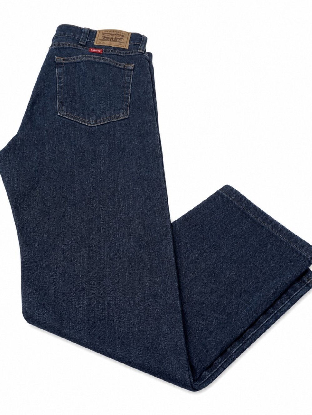 Wrangler Men’s 34x32 Dark Wash Jeans Relaxed Fit Straight Leg Denim